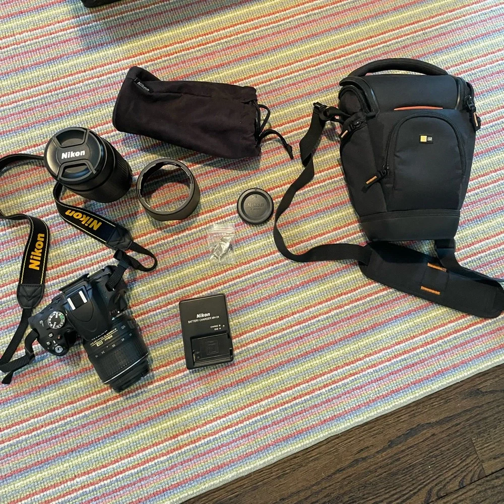 Nikon D5100 w/ standard AF-S Nikkor 18-55mm